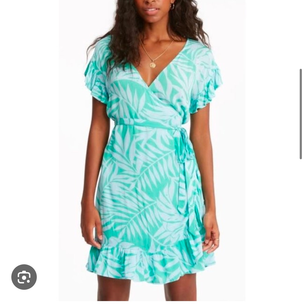 Billabong Wrap and Roll Sundress with Ruffled Tie Front